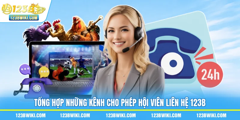 Tổng hợp những kênh cho phép hội viên liên hệ 123B